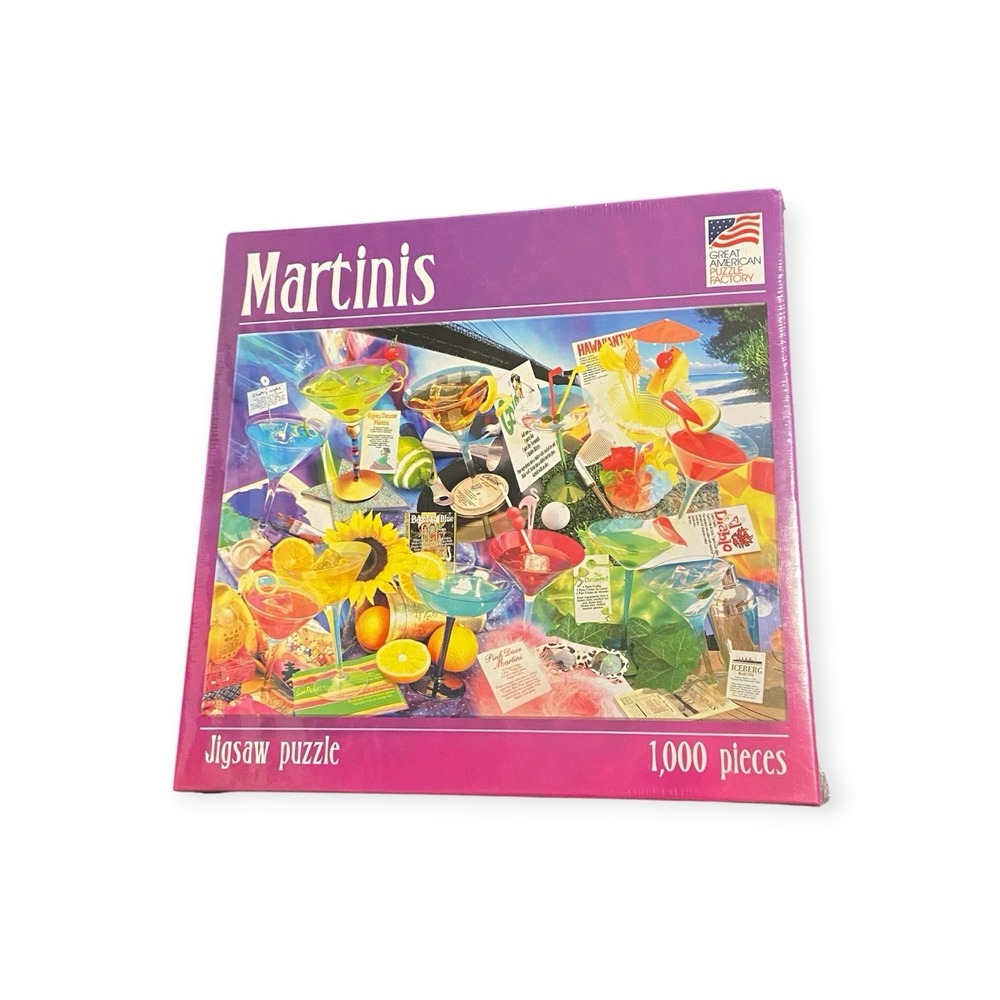Great American Puzzle Factory Martinis Terry Miller 1000 Pc 2006 Sealed